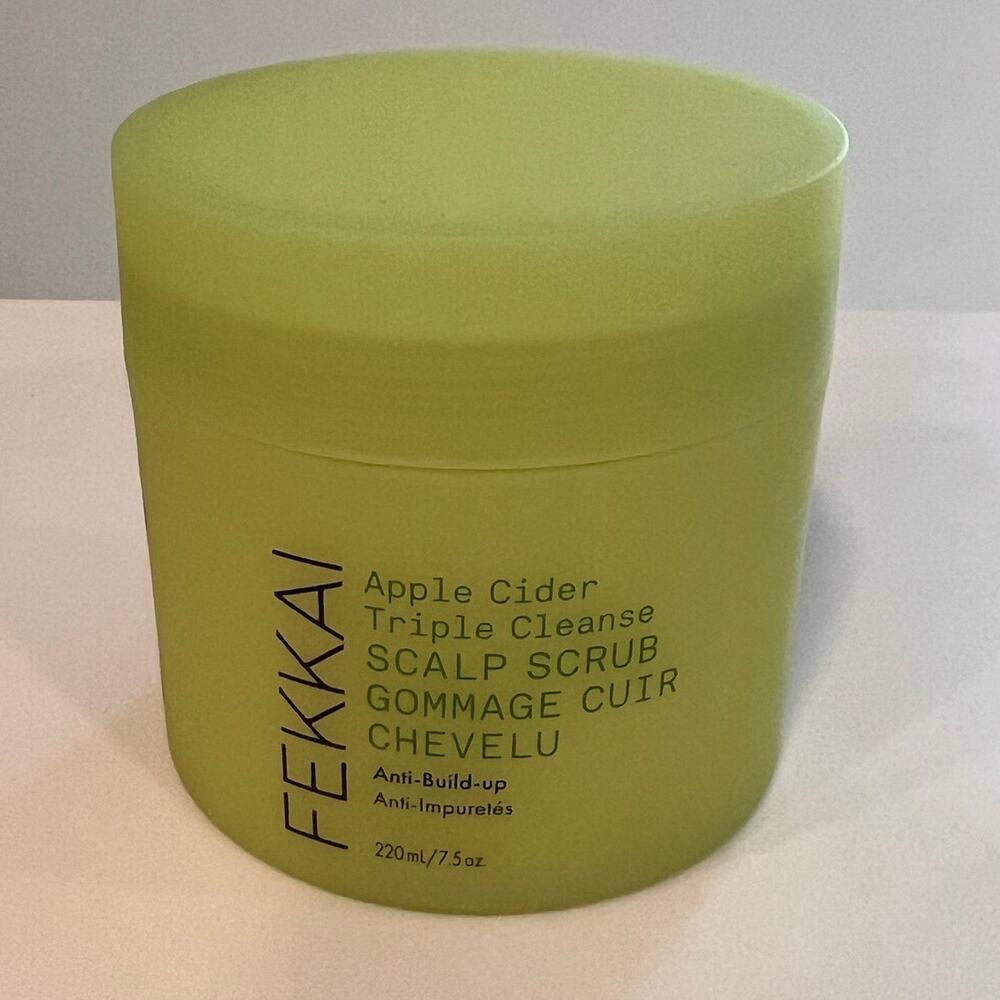 New FEKKAI Apple Cider Detox Scalp Scrub 7.5 oz Full Size Clarifying Exfoliating